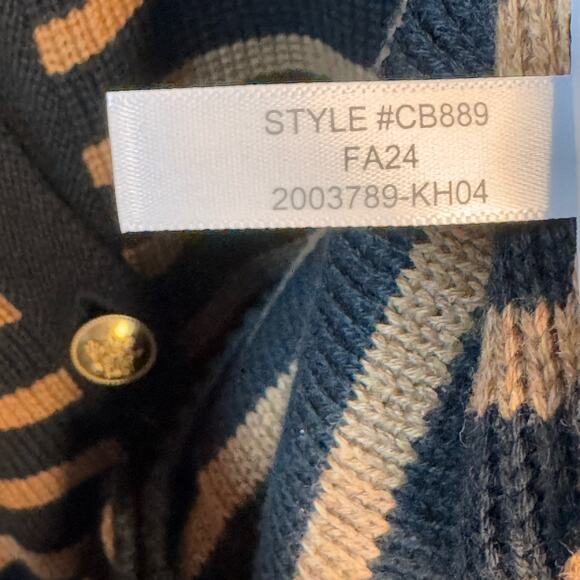 EUC J. CREW Emilie Sweater Lady Jacket Size 3X Stripe Elegant Classic Preppy - Picture 8 of 11